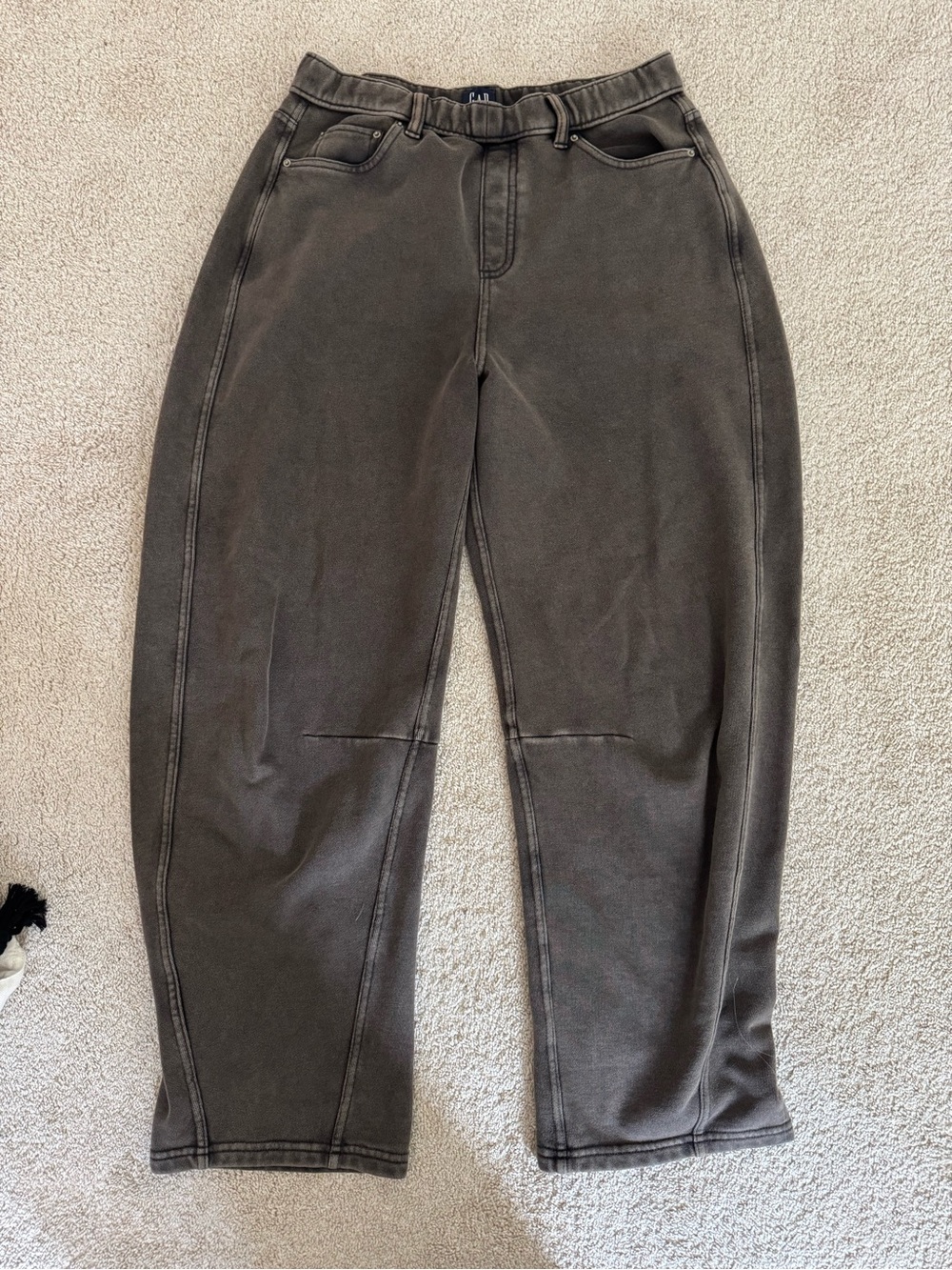 GAP Viral Easy Barrel Sweatpant Jeans - Black Wash